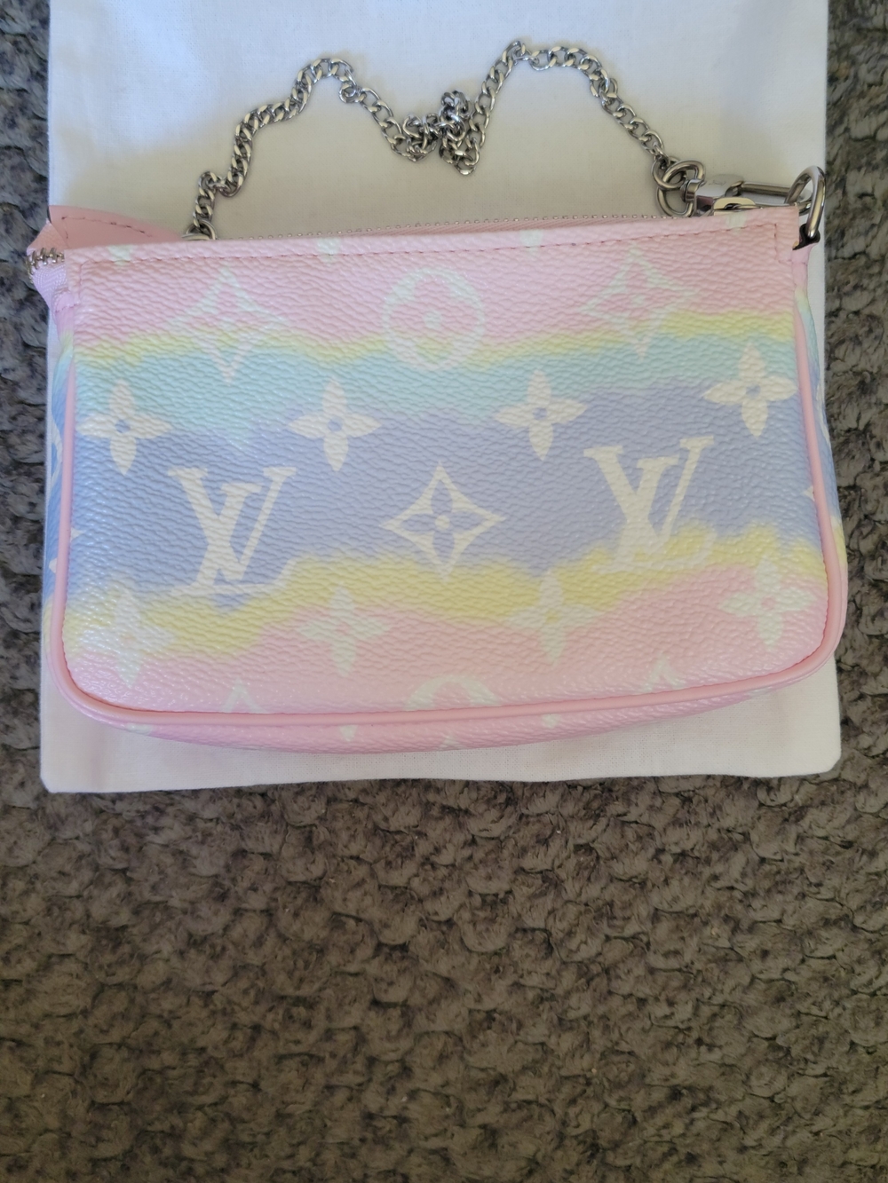 Louis Vuitton Mini Pochette Escale Pastel Monogram Mini Pochette - Pink